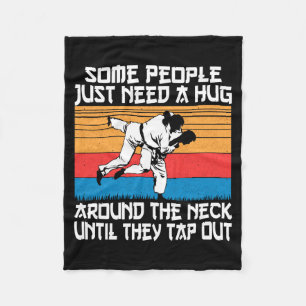 Funny Judo Jiu Jitsu Martial Arts Humor  Fleece Blanket