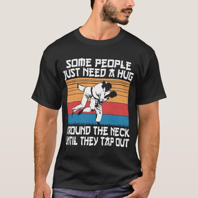 Funny Judo Jiu Jitsu Martial Arts Humour T-Shirt (Front)