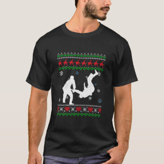 Funny Judo Ugly Christmas Martial Arts Xmas Sport  T-Shirt