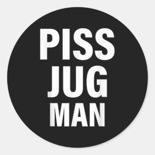 Funny Jug Man Apparel  Classic Round Sticker