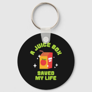 Funny Juice Box Saved My Life Type 1 Diabetes  Key Ring