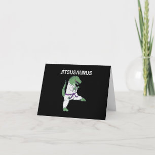 Funny Jujitsu, T-Rex Jiu Jitsu Black Belt gifts Card