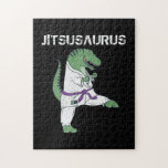 Funny Jujitsu, T-Rex Jiu Jitsu Black Belt gifts Jigsaw Puzzle<br><div class="desc">Funny Jujitsu,  T-Rex Jiu Jitsu Black Belt gifts</div>