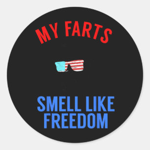Funny July 4th Party - Funny Abe Lincoln Tee Classic Round Sticker