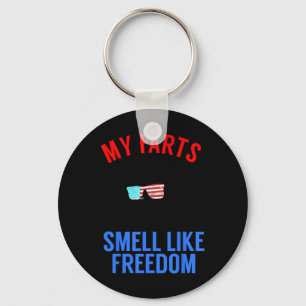 Funny July 4th Party - Funny Abe Lincoln Tee Key Ring