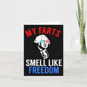Funny July 4th Party - Funny George Washington Tee Card