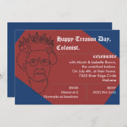 Funny July 4th Party Invitation