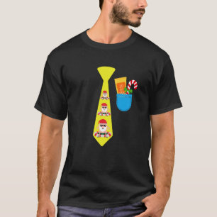 Funny July Christmas Beach Santa tie Christmas on  T-Shirt