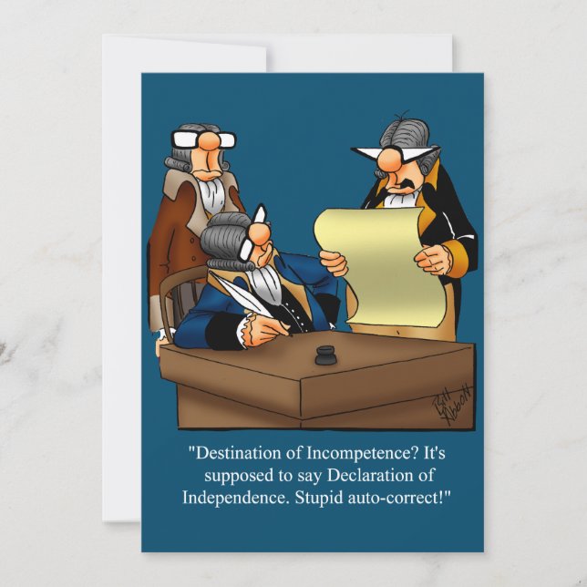 Funny July  Fourth Party Invitations (Front)