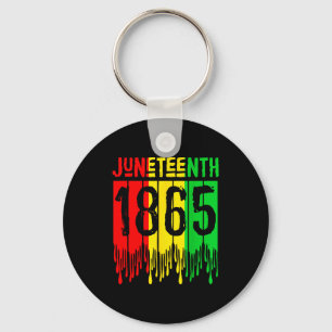 Funny juneteenth 1865 african men women boys girls key ring