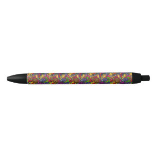 Funny Jungle Abstract Art Original Black Ink Pen