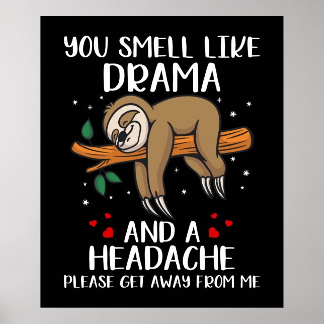 Funny Jungle Sloth  Poster (Front)