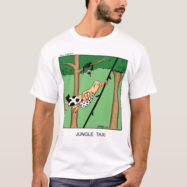 funny jungle taxi t-shirt (Front)