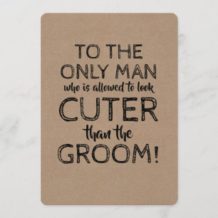 Funny Junior Groomsman Proposal Card