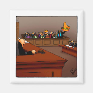 Funny Jury Duty Humour Magnet Stocking Stuffer