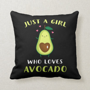 Funny Just A Girl Who Loves Avocado Cushion