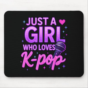 Funny Just A Girl Who Loves K-p Mouse Pad