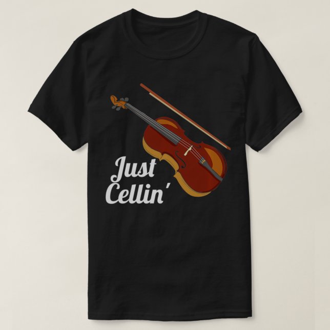 Funny Just Cellin Cello Violoncello Pullover  (Design Front)