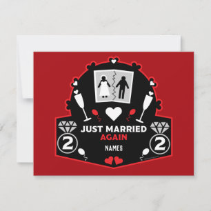Funny just married again mug