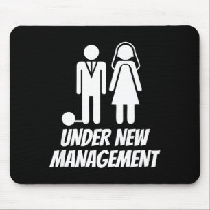 Funny Just Married , Fun Newlywed Gag For Men  Mouse Pad