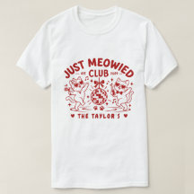 Funny Just Meowied Cute Cats Disco Ball Wedding