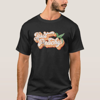 Funny Just Peachy Retro 70S Georgia Peaches Summer T-Shirt