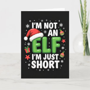 Funny Just Short Christmas Card