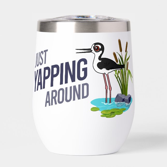 Funny Just Yapping Around Black-necked Stilt (Front)