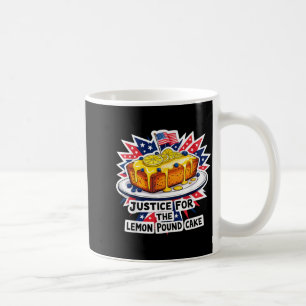 Funny justice for lemon pound cake american coffee mug