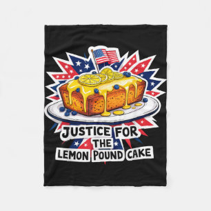 Funny justice for lemon pound cake american fleece blanket