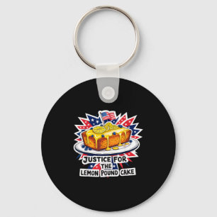 Funny justice for lemon pound cake american key ring