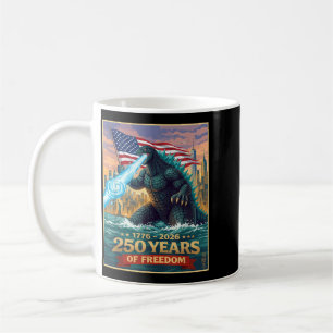 Funny Kaiju Monster Japanese 250 Years 1776 2026 Coffee Mug
