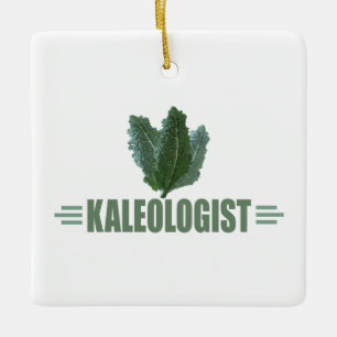 Funny Kale Love Ceramic Tree Decoration