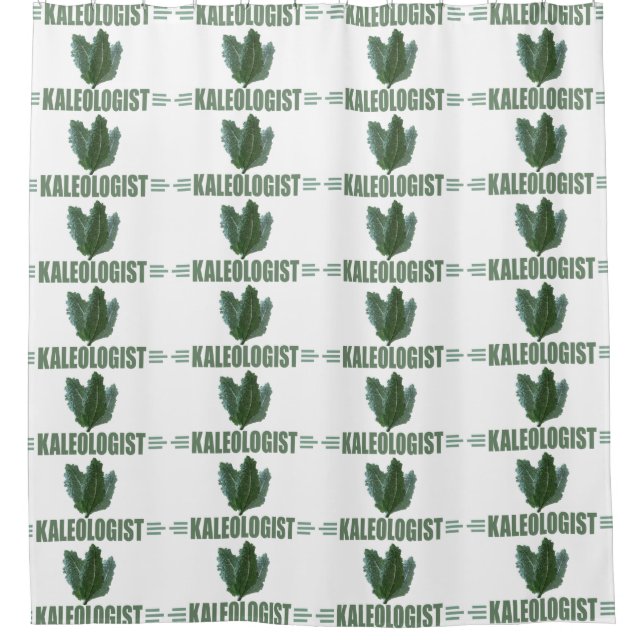 Funny Kale Love Shower Curtain (Front)