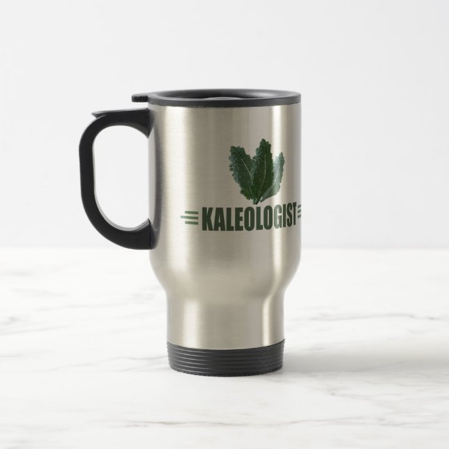 Funny Kale Travel Mug (Left)