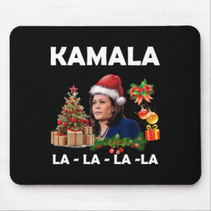 Funny Kamala Harris 2024 Christmas Comma La Men Wo Mouse Pad