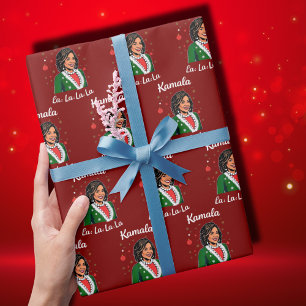 Funny Kamala Harris 2024 Christmas Xmas President  Wrapping Paper