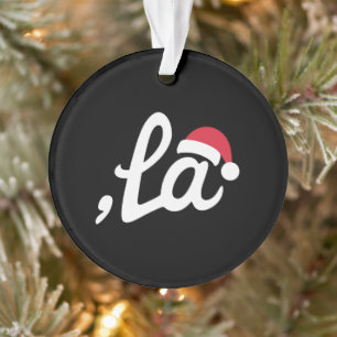 Funny Kamala Harris 2024 Comma La Christmas Ornament