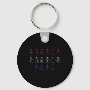 Funny Kamala Harris 2024 Merry Christmas Lettering Key Ring