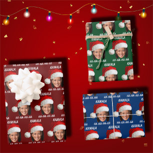 Funny Kamala Harris Christmas  Wrapping Paper Sheet
