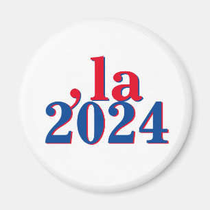 Funny Kamala Harris Comma La 2024 Magnet