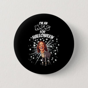 Funny Kamala Harris Donkey Halloween President Cos 6 Cm Round Badge