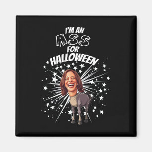 Funny Kamala Harris Donkey Halloween President Cos Magnet