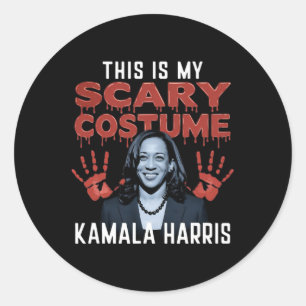 Funny Kamala Harris Halloween Costume - 47th Presi Classic Round Sticker