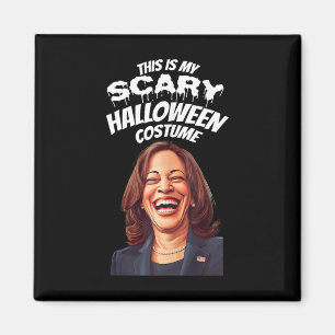 Funny Kamala Harris Scary Halloween Gag President Magnet