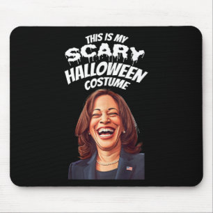 Funny Kamala Harris Scary Halloween Gag President Mouse Pad