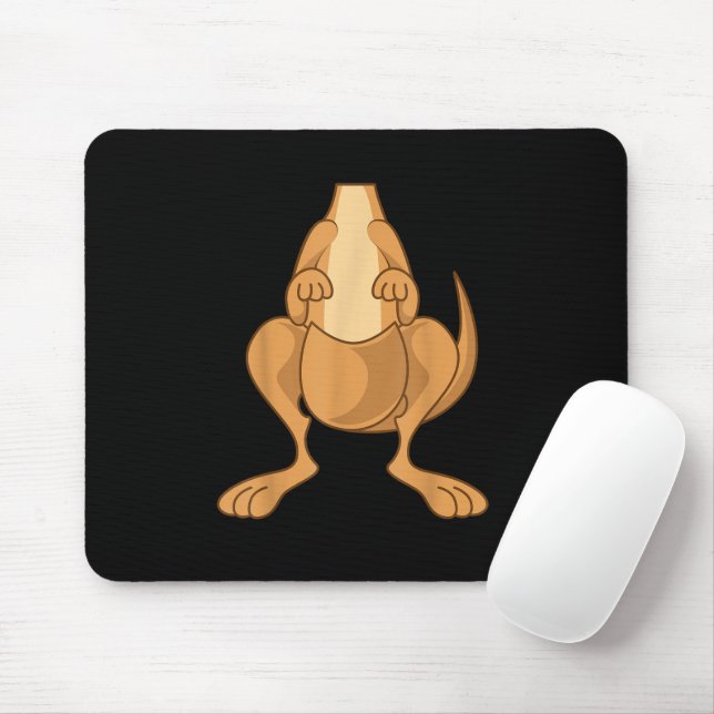 Funny Kangaroo Costume Funny Halloween Easy DIY Mouse Pad (With Mouse)