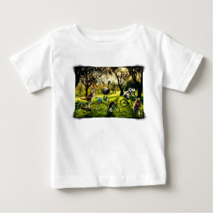 Funny Kangaroo Koala Wombat Emu Cycling Baby T-Shirt