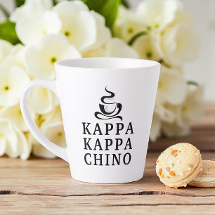 Funny Kappa Kappa Chino Campus Lifestyle Latte Mug