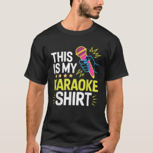 Funny Karaoke Art For Men Women Karaoke Singer Kar T-Shirt